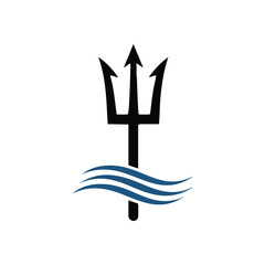 Dynamic Blue Waves Flowing Graphic. Stylish illustration featuring a trio of elegant indigo undulations. Symbolizes serenity, continuous progress, and a sense of calm fluidity.