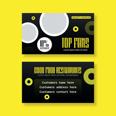 Creative Top fan VIP Gift Voucher EPS Design Template