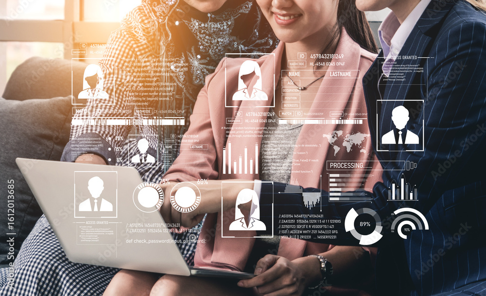 Poster id security ensures personal data protection with secure login systems, digital identity safeguards,