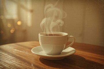 Steaming Cup of Coffee