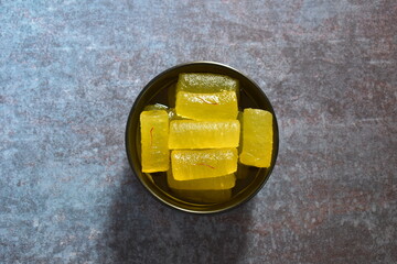 Kesar Angoori Petha Indian traditional sweet