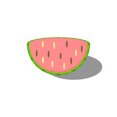 Abstract Isometric Food Fruit Watermelon 3D Object Kitchen Design Element Vector Design