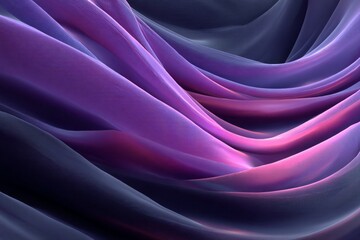 Obraz premium Smooth, elegant purple and pink fabric flowing and creating abstract waves