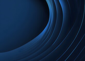 Elegant Abstract Blue Wave Background – 3D Paper Cut Style Design