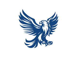 Fototapeta premium vector illustration of a eagle silhouette