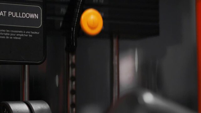 Close-up of gym workout