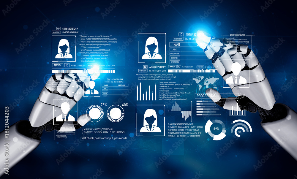 Poster ai safeguards digital identity with smart authentication, secure login systems, and virtual assistan