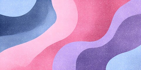 Pastel abstract wavy background with soft blue pink and purple gradient texture

