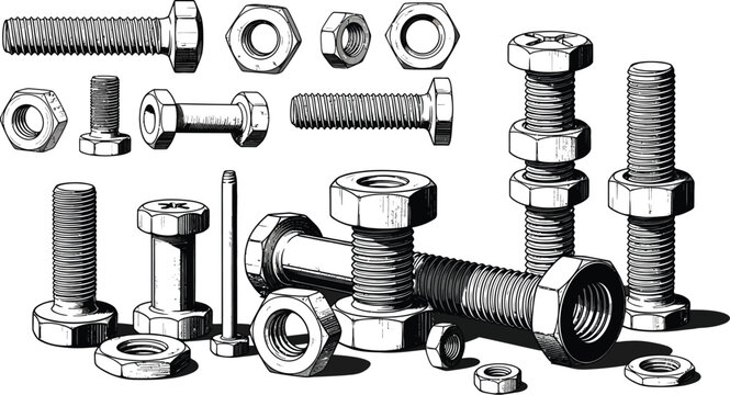 Nuts And Bolts Clipart: Essential Graphics for DIY Projects