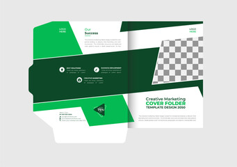 Presentation folder template design, Folder design, cover for catalog, brochures, Annual report background for business design, red Gradient color template