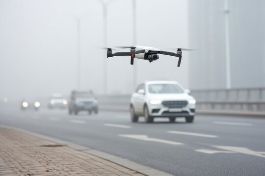 drones are revolutionizing navigation on roads during low visibility conditions ensuring safety
