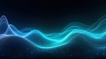 abstract blue background with waves