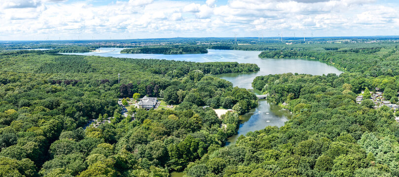 Blick &uuml;ber den Halterner Stausee nach Westen