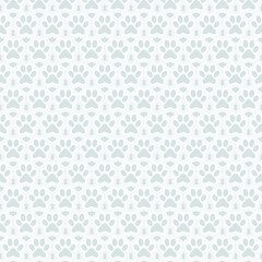Art & Illustration Seamless cat Paw Print Pattern Background