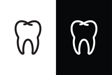 Teeth human part icon isolated vector icon illustration on white background.