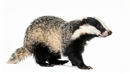 Obraz premium raccoon on white background