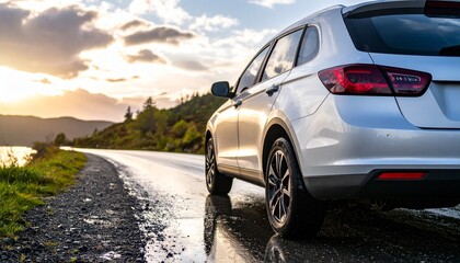 car on the road