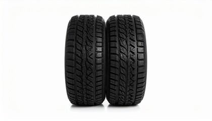 car tire isolated on white background
