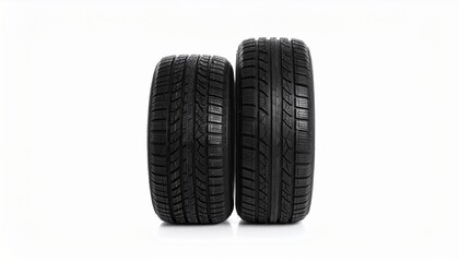 car tire isolated on white background