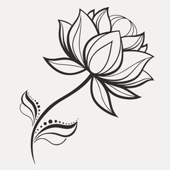 Grim Reaper Holding Scythe Traditional Ink Style 3