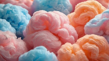 Colorful close up wool yarn texture