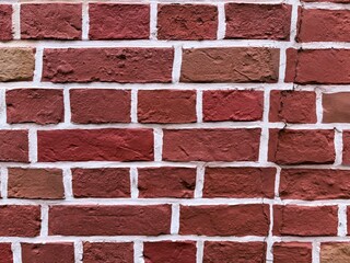 vintage red bricks wall background