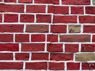 vintage red bricks wall background