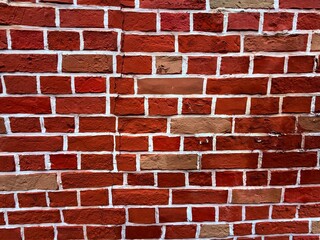 vintage red bricks wall background