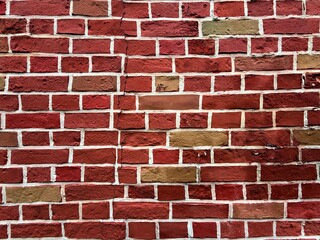 vintage red bricks wall background