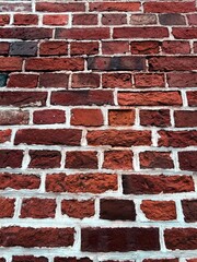vintage red bricks wall background