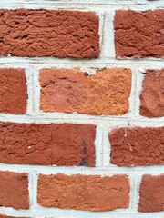 vintage red bricks wall background