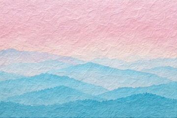Soft Pastel Mountains Create a Serene Atmosphere at Dawn Over a Calm Landscape