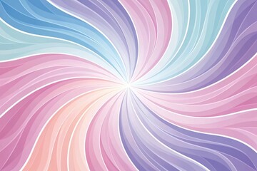 Colorful Abstract Swirl Design Featuring Pastel Shades and Smooth Curves