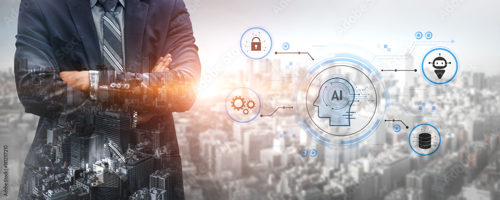 Poster ai security and data ecosystem integrate ai, data, and security into one connected system for automa