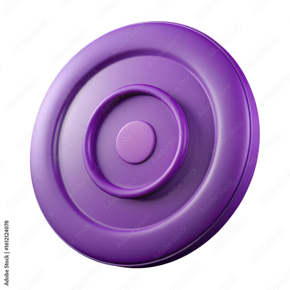 Aufkleber 3d circular target object isolated on transparent background