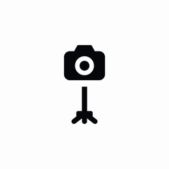 camera stand icon sign vector