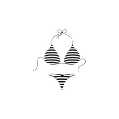 Bikiny icon flat vector design.
