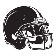Fototapeta premium American football helmet illustration