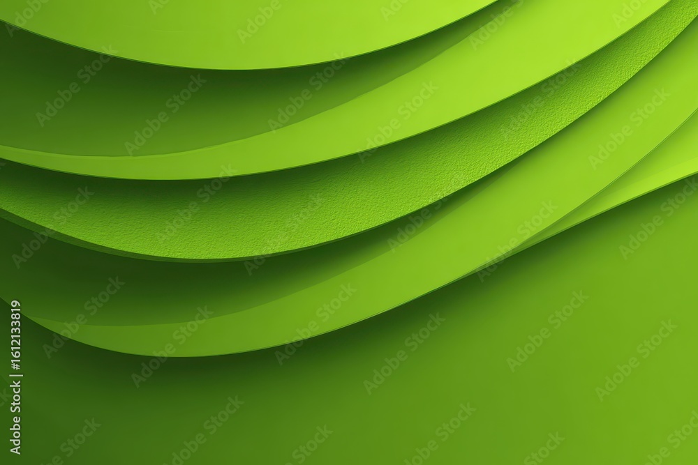 Poster layers of smooth green textures create a vibrant background for graph presentations and creative des