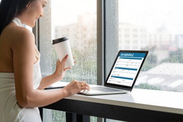 Online loan application form for modish digital information collection on the internet network