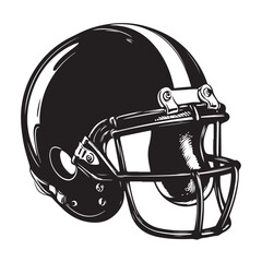 Fototapeta premium American football helmet illustration