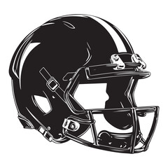 Fototapeta premium American football helmet illustration