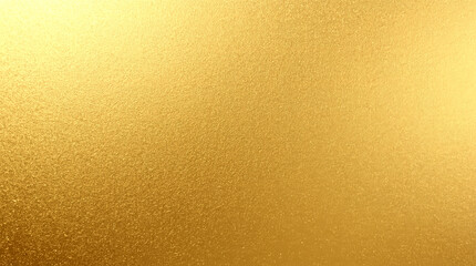 Texture of gold metallic polished glossy with copy space, abstract background. textured gold metal surface. The lighting creates a soft gradient across the material