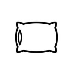 Vector icon of a pillow design  