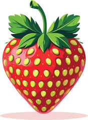 Obraz premium Strawberry Vector Illustration