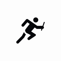 race relay sport icon sign vector