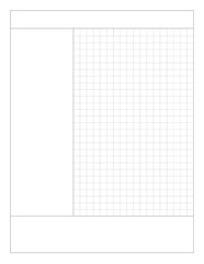 A printable Cornell Notes layout in actual US Letter size (8.5x11 inch), ideal for students, journaling, and academic note-taking. Minimalist and aesthetic design.