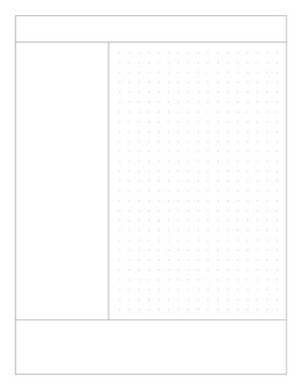 A printable Cornell Notes layout in actual US Letter size (8.5x11 inch), ideal for students, journaling, and academic note-taking. Minimalist and aesthetic design.