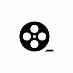 roll film icon sign vector