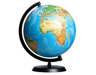 Detailed world globe (2)